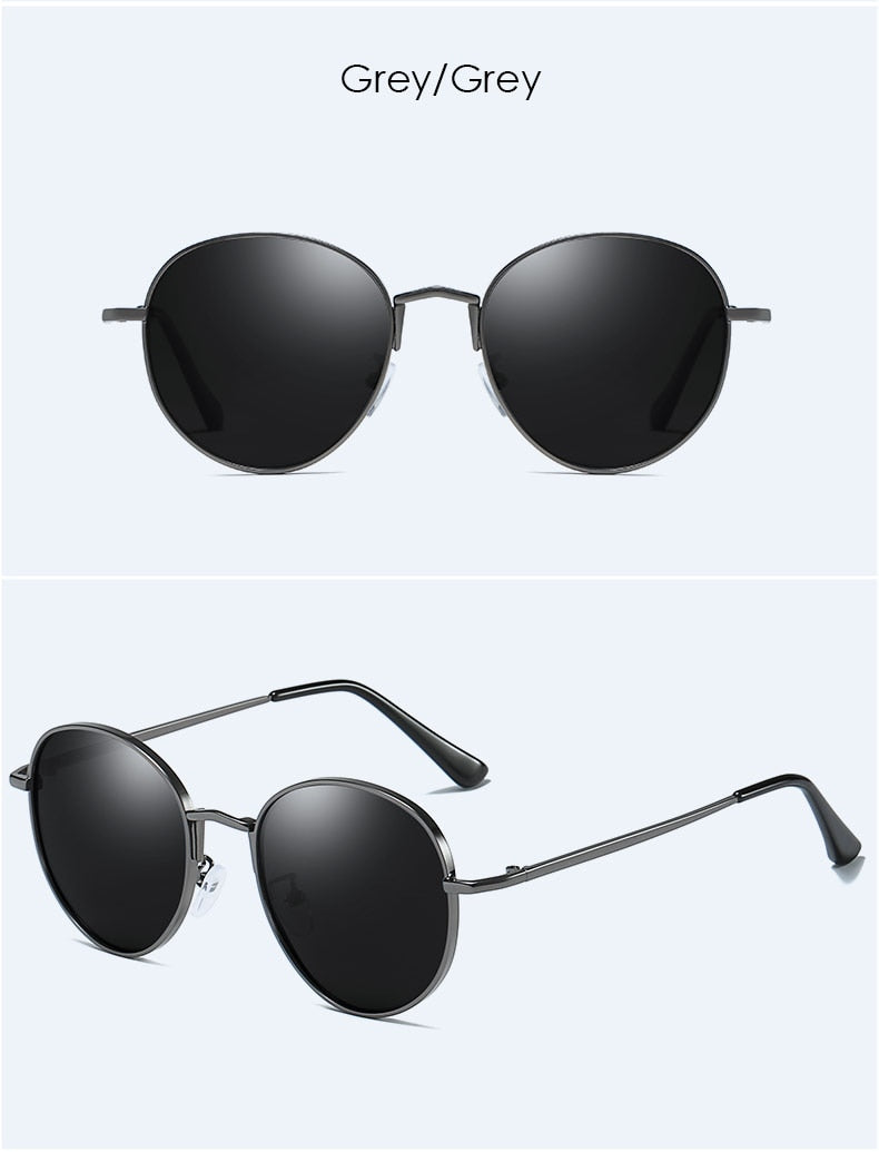  Unisex Vintage Polarized Anti Glare UV400 Round Eyewear Sunglasses - Unisex Sunglasses - DYAVOR® 