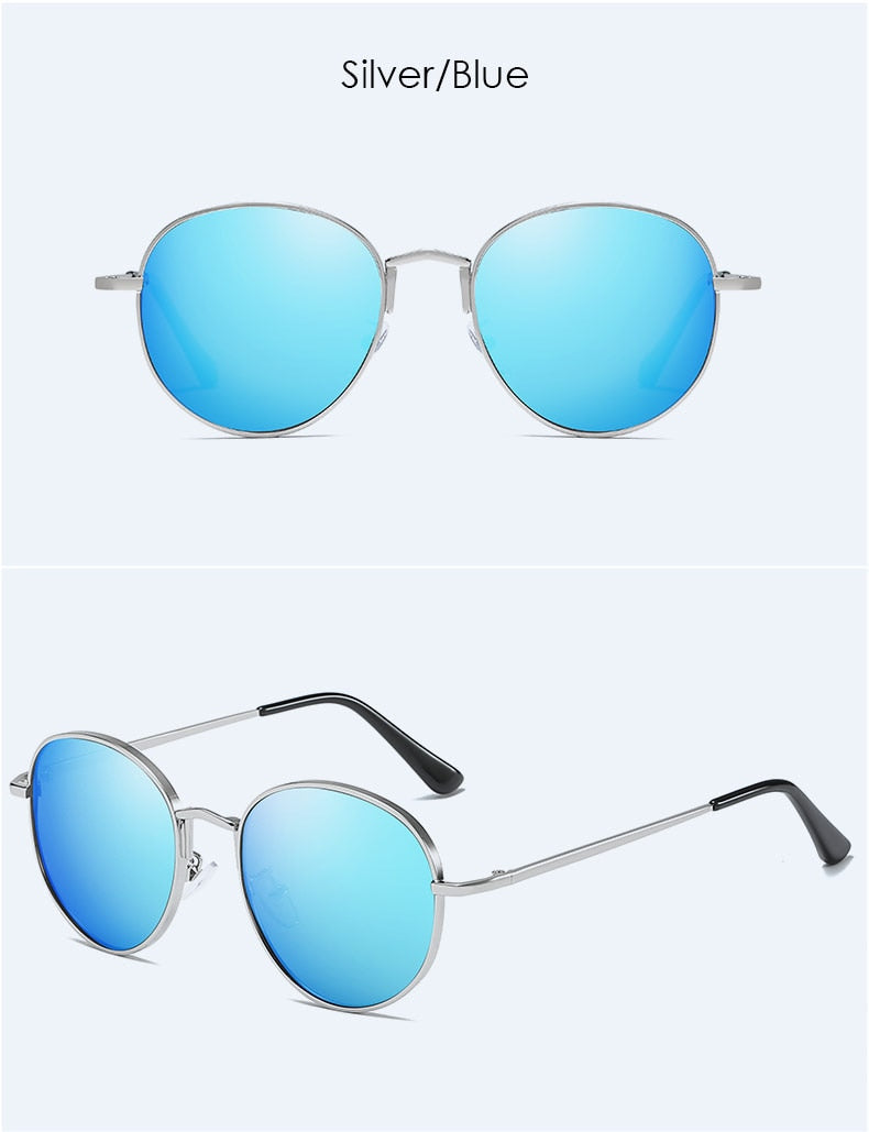  Unisex Vintage Polarized Anti Glare UV400 Round Eyewear Sunglasses - Unisex Sunglasses - DYAVOR® 