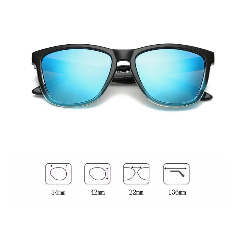  Men and Women Polarized Mirror Uv400 Lenses Square Sunglasses - Unisex Sunglasses - DYAVOR® 
