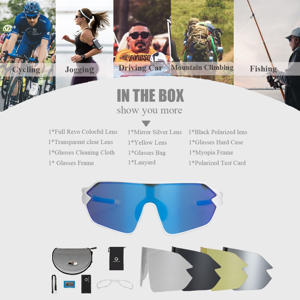  Men and Women Polarized UV400 Outdoor Sports Cycling Sunglasses - Unisex Sunglasses - DYAVOR® 