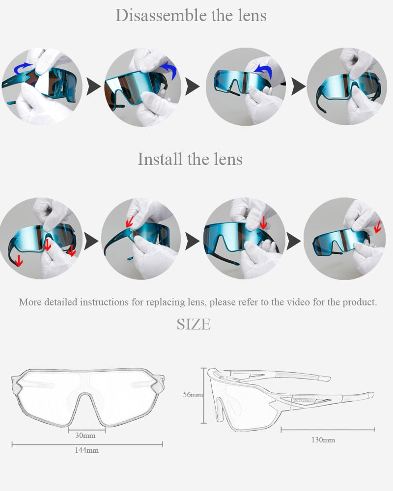 Men and Women Polarized UV400 Outdoor Sports Cycling Sunglasses - Unisex Sunglasses - DYAVOR® 