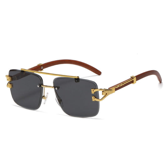  Men and Women Retro Luxury Square Gold Lion Decoration Sunglasses - Unisex Sunglasses - DYAVOR® 