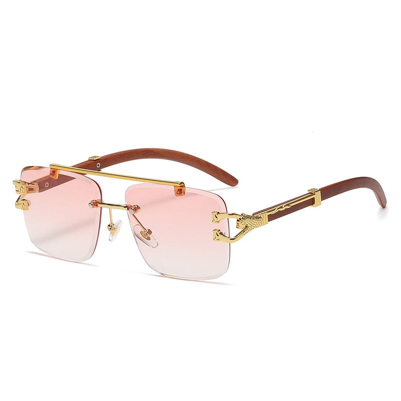  Men and Women Retro Luxury Square Gold Lion Decoration Sunglasses - Unisex Sunglasses - DYAVOR® 