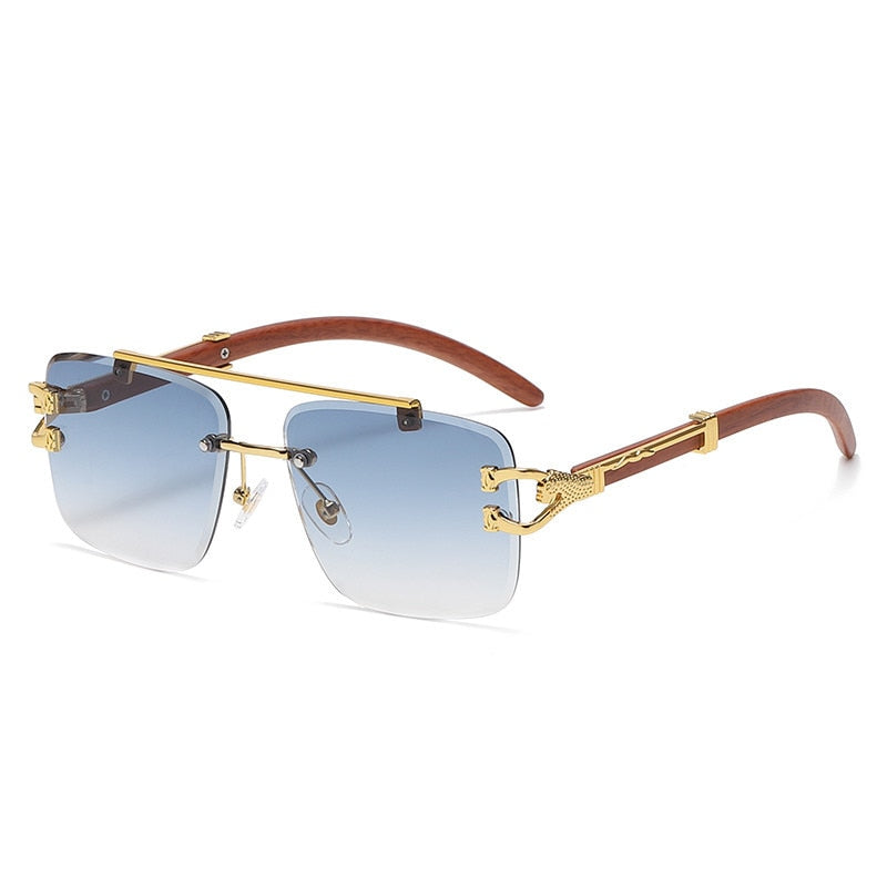  Men and Women Retro Luxury Square Gold Lion Decoration Sunglasses - Unisex Sunglasses - DYAVOR® 