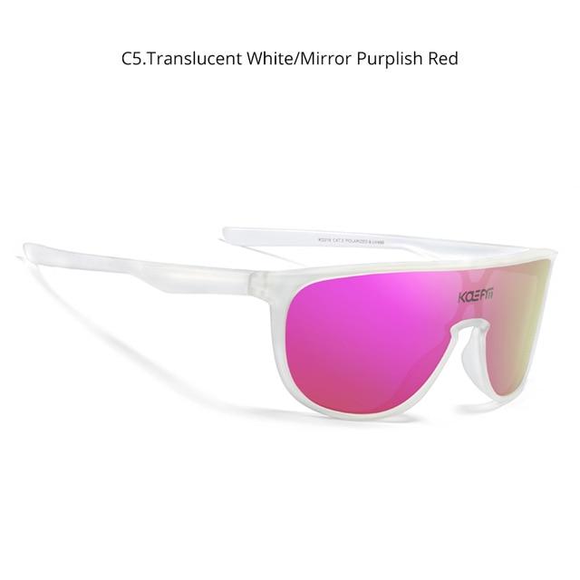  Men and Women Sports CE TR90 Material Mirror One Piece Sunglasses - Unisex Sunglasses - DYAVOR® 