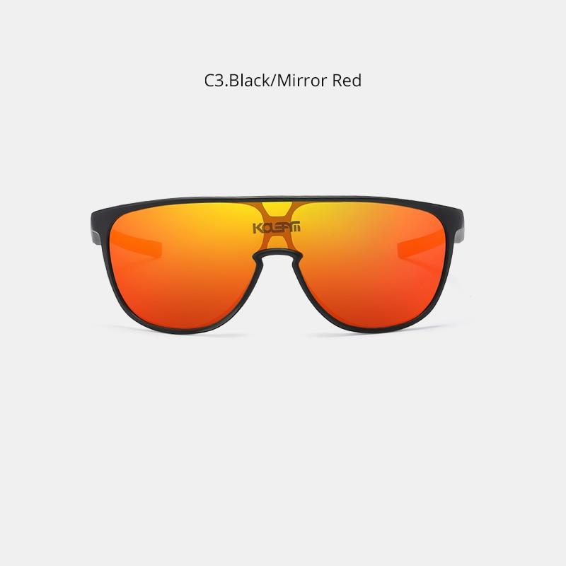  Men and Women Sports CE TR90 Material Mirror One Piece Sunglasses - Unisex Sunglasses - DYAVOR® 