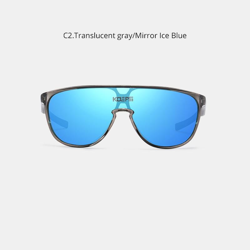  Men and Women Sports CE TR90 Material Mirror One Piece Sunglasses - Unisex Sunglasses - DYAVOR® 