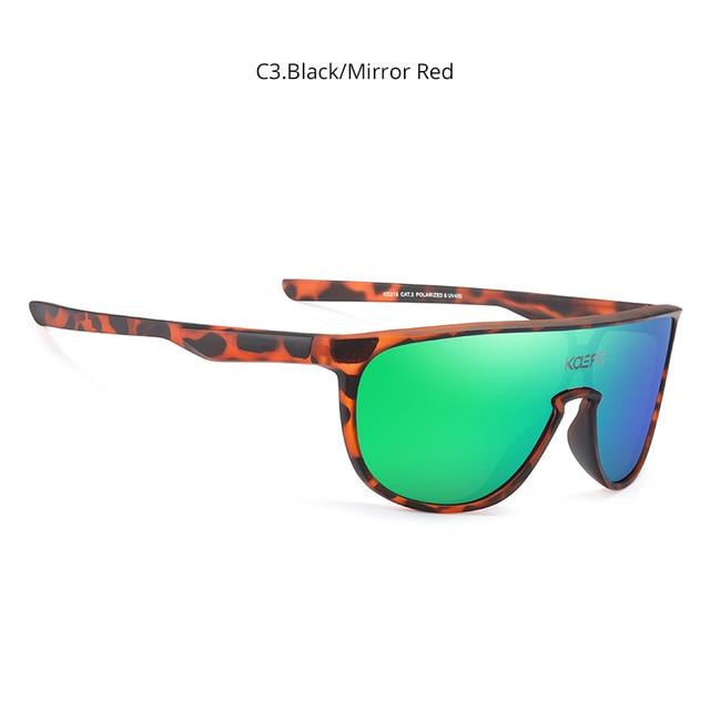  Men and Women Sports CE TR90 Material Mirror One Piece Sunglasses - Unisex Sunglasses - DYAVOR® 