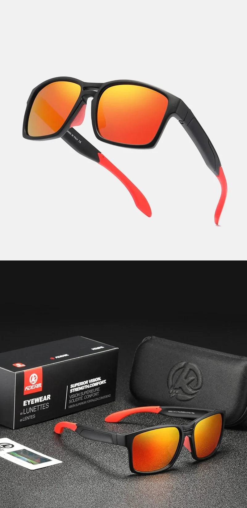  Unisex Tr90 Clear View Mirror Frame Sunglasses With Elastic Rubber - Unisex Sunglasses - DYAVOR® 