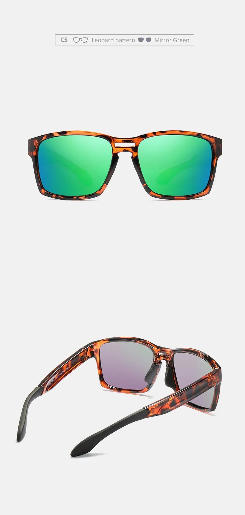  Unisex Tr90 Clear View Mirror Frame Sunglasses With Elastic Rubber - Unisex Sunglasses - DYAVOR® 