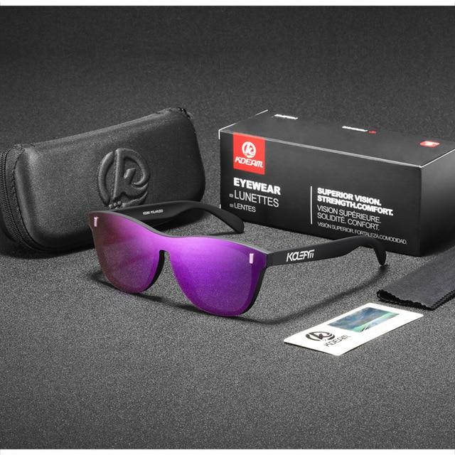  Men's Women's UV400 Eye-Popping Color Polarized Titanium Sunglasses - Unisex Sunglasses - DYAVOR® 