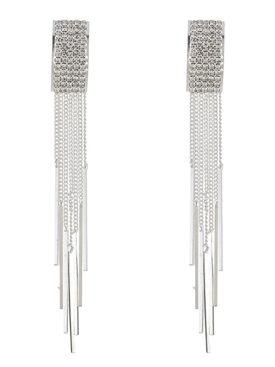  Rhinestones Tassel Earrings MSE033144 - Earrings - DYAVOR® 