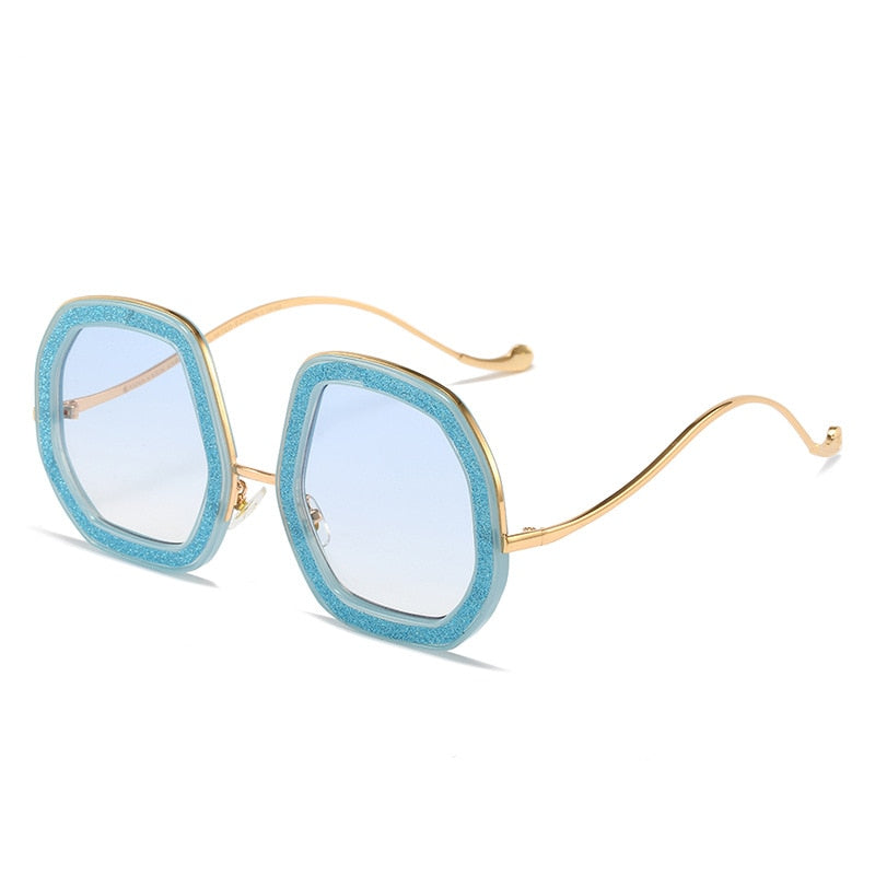  Luxury Punk Style Shiny Crystal Designer Eyewear Sunglasses for Women - Women Sunglasses - DYAVOR® 
