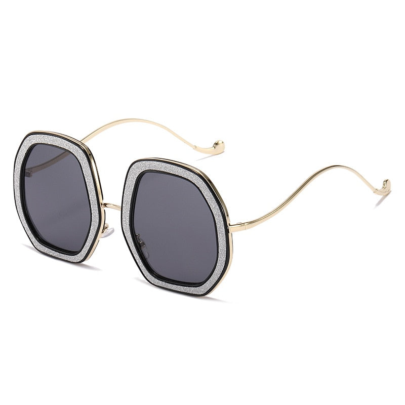  Luxury Punk Style Shiny Crystal Designer Eyewear Sunglasses for Women - Women Sunglasses - DYAVOR® 