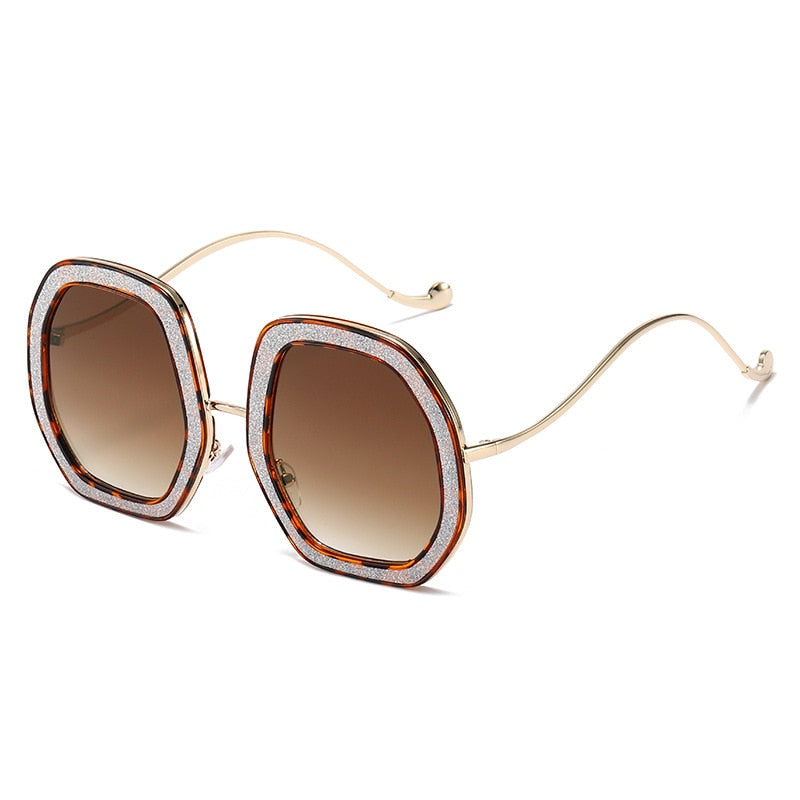  Luxury Punk Style Shiny Crystal Designer Eyewear Sunglasses for Women - Women Sunglasses - DYAVOR® 