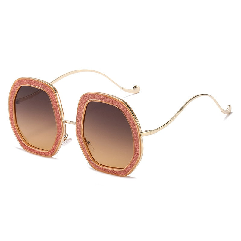  Luxury Punk Style Shiny Crystal Designer Eyewear Sunglasses for Women - Women Sunglasses - DYAVOR® 
