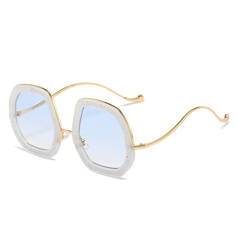  Luxury Punk Style Shiny Crystal Designer Eyewear Sunglasses for Women - Women Sunglasses - DYAVOR® 