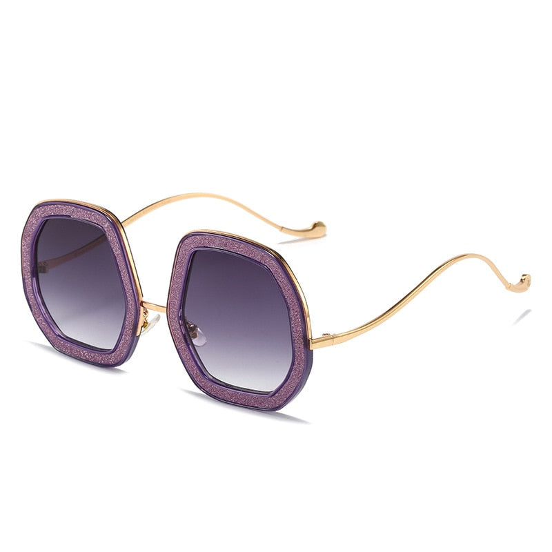  Luxury Punk Style Shiny Crystal Designer Eyewear Sunglasses for Women - Women Sunglasses - DYAVOR® 