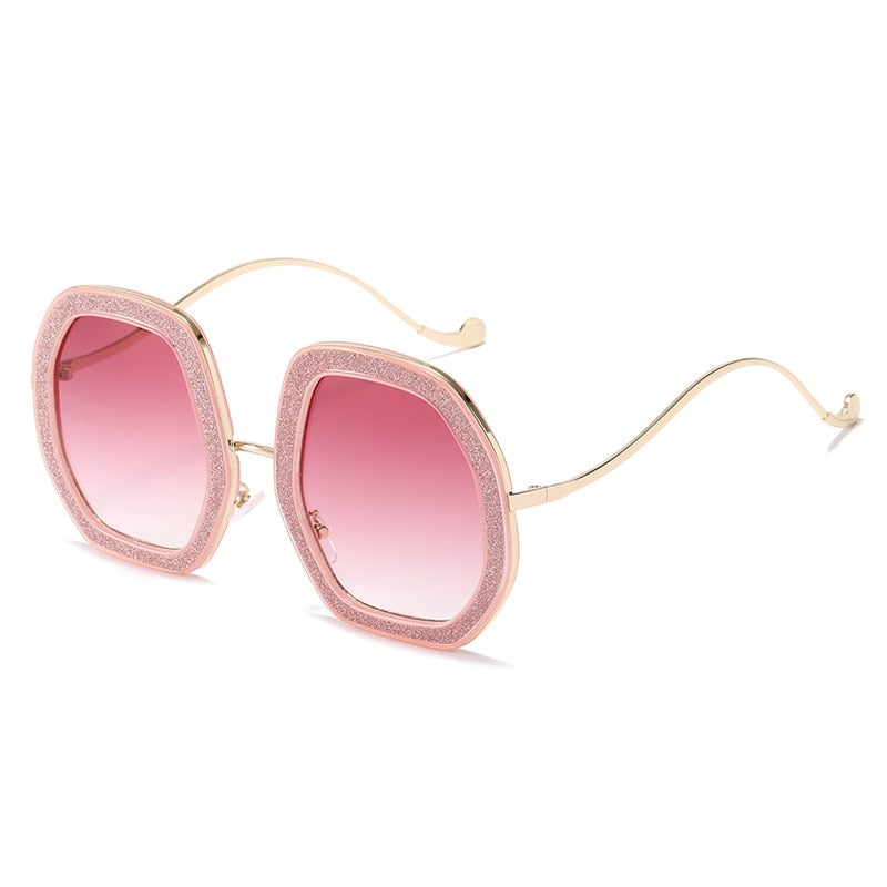  Luxury Punk Style Shiny Crystal Designer Eyewear Sunglasses for Women - Women Sunglasses - DYAVOR® 
