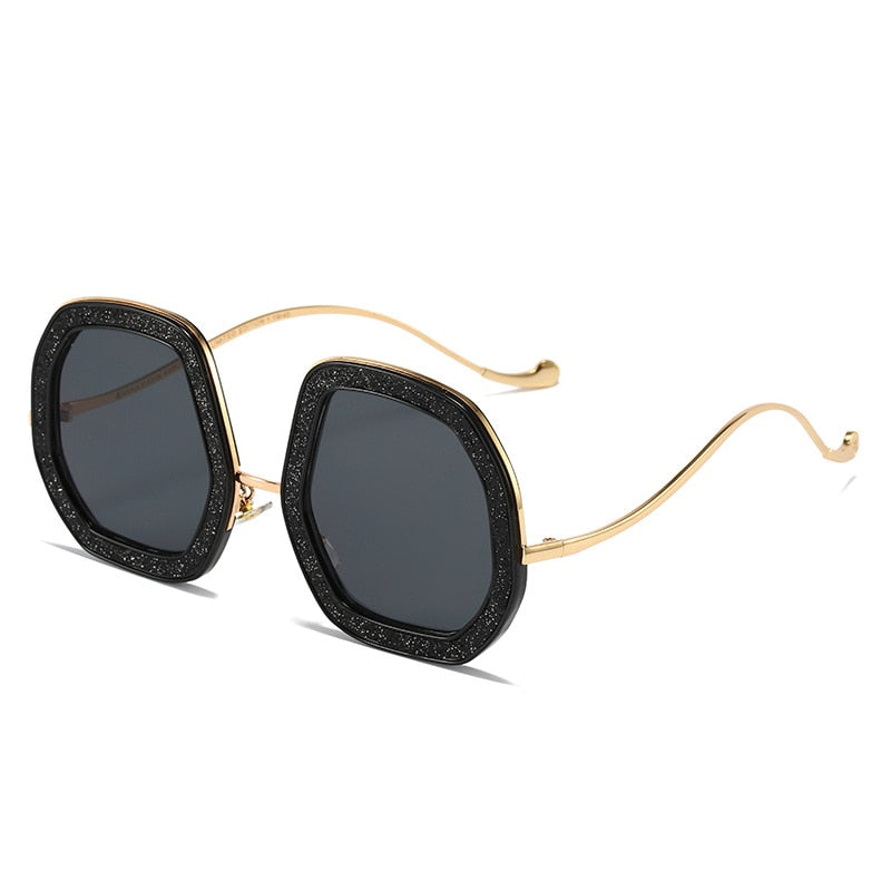  Luxury Punk Style Shiny Crystal Designer Eyewear Sunglasses for Women - Women Sunglasses - DYAVOR® 