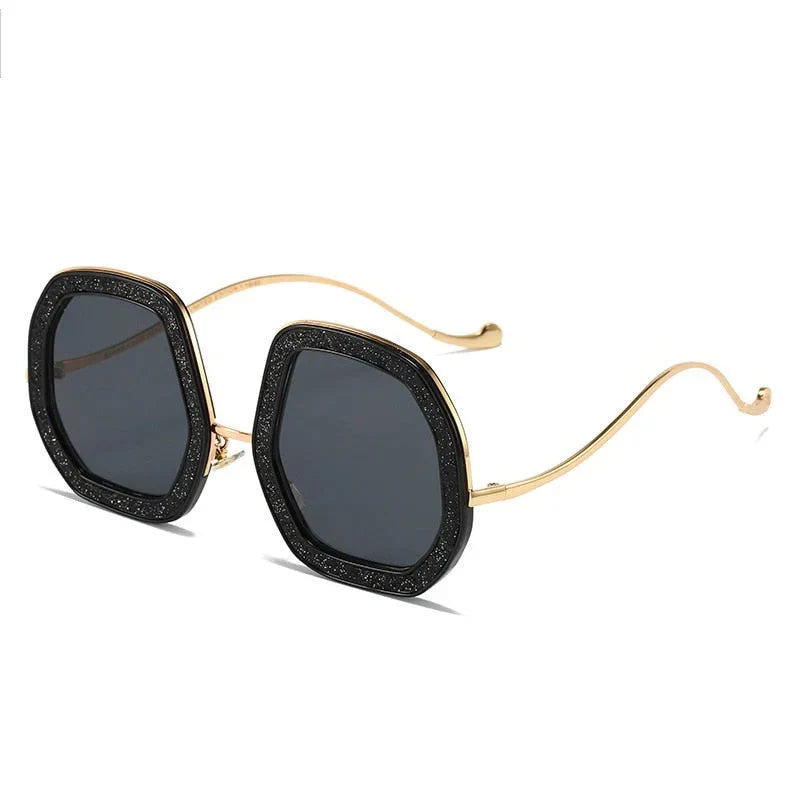  Luxury Punk Style Shiny Crystal Designer Eyewear Sunglasses for Women - Women Sunglasses - DYAVOR® 