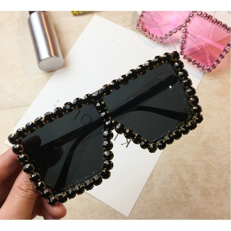  Women's Luxury UV400 Crystal Rhinestone Bling Gradient Shade Sunglasses - Women Sunglasses - DYAVOR® 