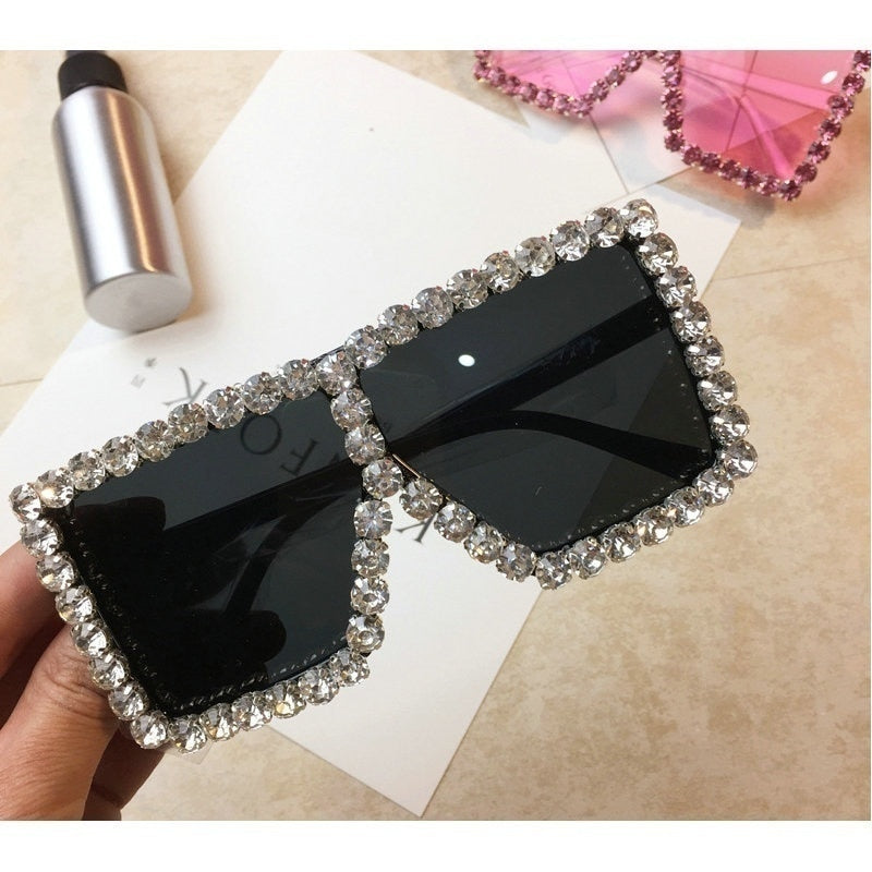  Women's Luxury UV400 Crystal Rhinestone Bling Gradient Shade Sunglasses - Women Sunglasses - DYAVOR® 
