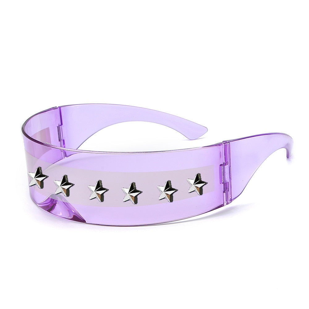  Women's Round Oversized One Piece Goggle Style Shield Sunglasses - Women Sunglasses - DYAVOR® 