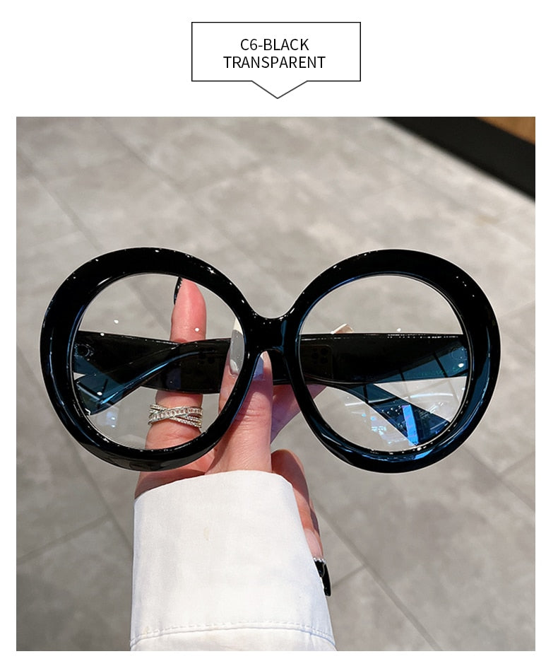  Unisex Trendy Vintage Oversized Gradient Goggle Round Sunglasses - Unisex Sunglasses - DYAVOR® 