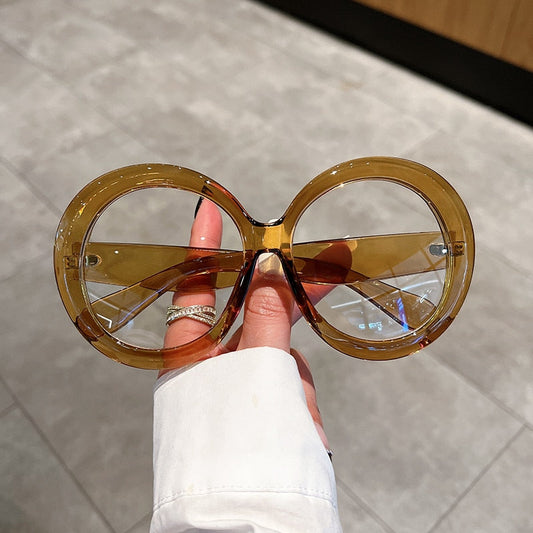  Unisex Trendy Vintage Oversized Gradient Goggle Round Sunglasses - Unisex Sunglasses - DYAVOR® 