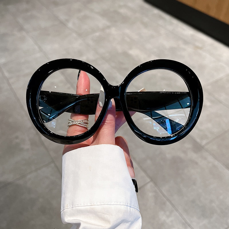 Unisex Trendy Vintage Oversized Gradient Goggle Round Sunglasses - Unisex Sunglasses - DYAVOR® 