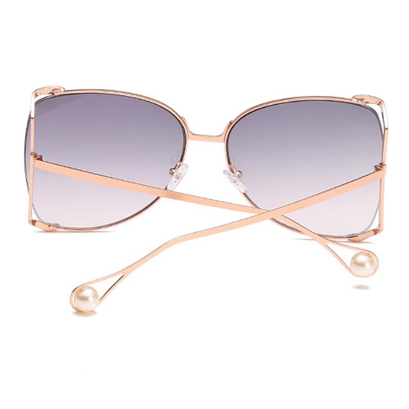  Oversized Square UV400 Women's Designer Sunglasses with Pearl - Women Sunglasses - DYAVOR® 