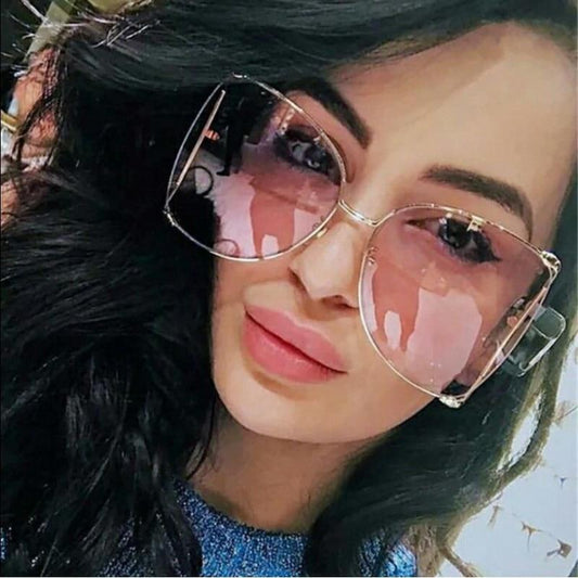  Oversized Square UV400 Women's Designer Sunglasses with Pearl - Women Sunglasses - DYAVOR® 