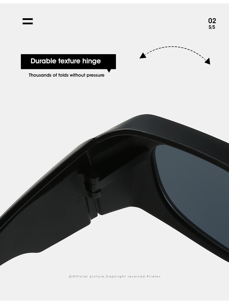  Unisex Steampunk Sports UV400 Shades Oversized Rectangle Sunglasses - Unisex Sunglasses - DYAVOR® 