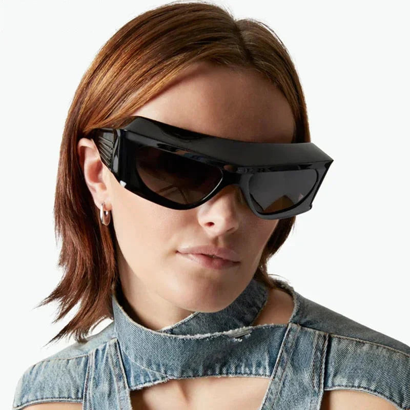  Unisex Steampunk Sports UV400 Shades Oversized Rectangle Sunglasses - Unisex Sunglasses - DYAVOR® 