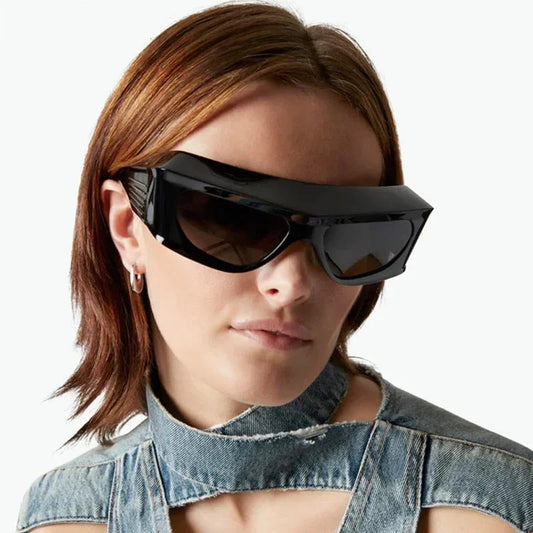  Unisex Steampunk Sports UV400 Shades Oversized Rectangle Sunglasses - Unisex Sunglasses - DYAVOR® 
