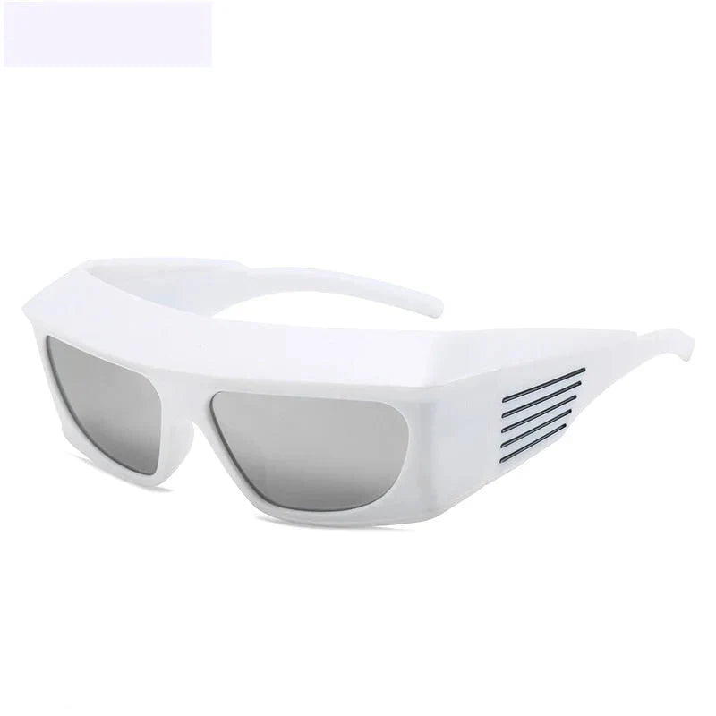  Unisex Steampunk Sports UV400 Shades Oversized Rectangle Sunglasses - Unisex Sunglasses - DYAVOR® 