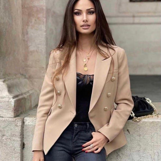  'Leosoxs' Beige Blazer -  - DYAVOR® 