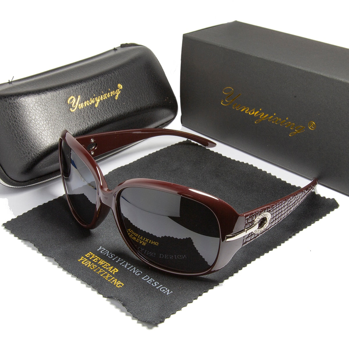  Women's Vintage Butterfly Style UV400 Polarized Big Frame Sunglasses - Women Sunglasses - DYAVOR® 