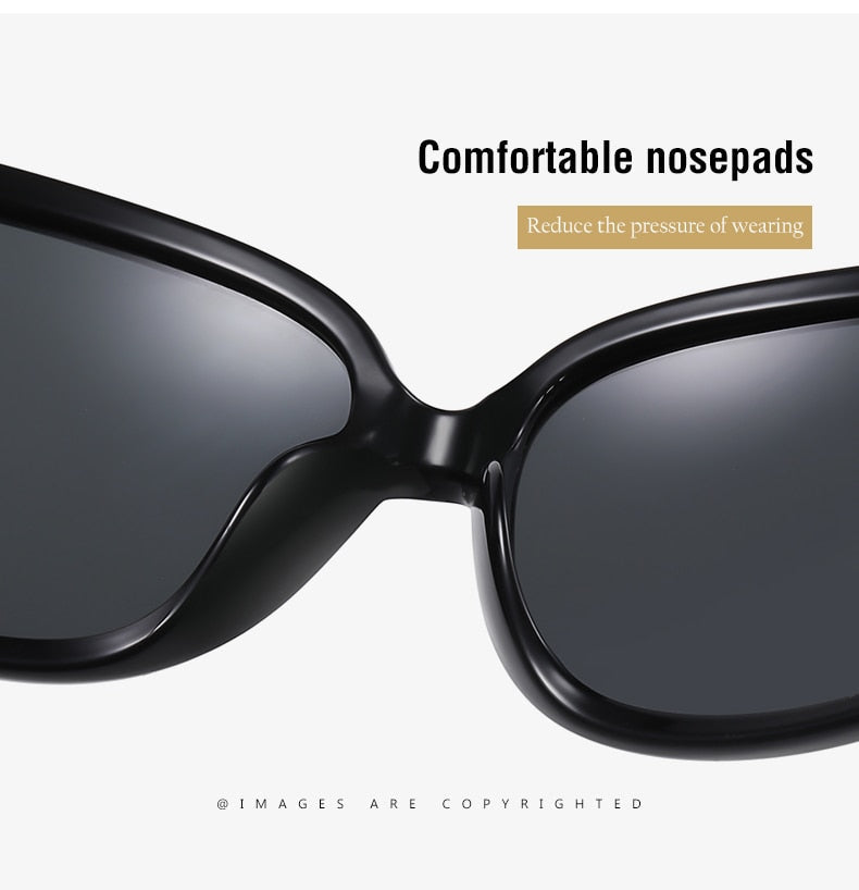  Women's Vintage Butterfly Style UV400 Polarized Big Frame Sunglasses - Women Sunglasses - DYAVOR® 