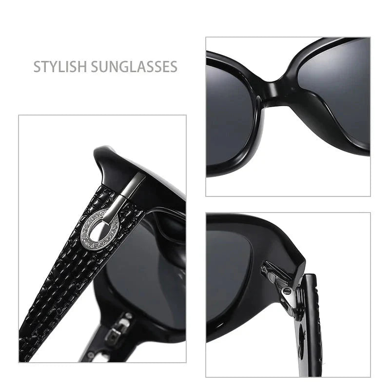  Women's Vintage Butterfly Style UV400 Polarized Big Frame Sunglasses - Women Sunglasses - DYAVOR® 