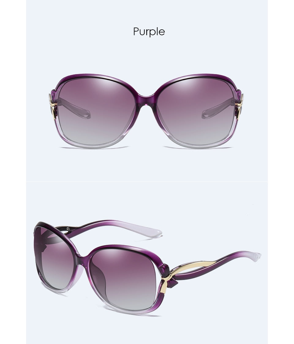  Women's Butterfly Style Polarized UV400 Mirror Driving Travel Sunglasses - Women Sunglasses - DYAVOR® 
