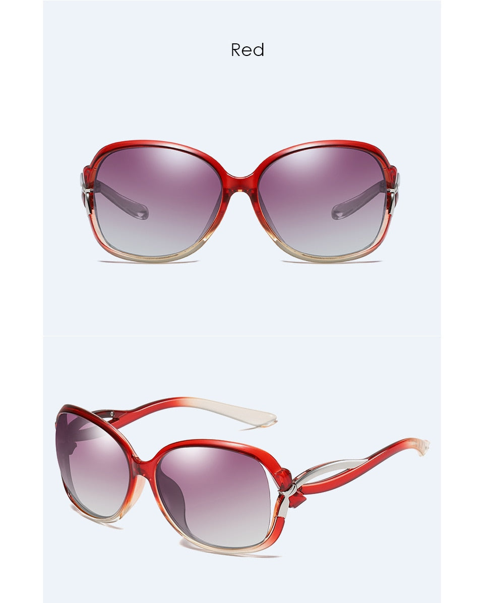  Women's Butterfly Style Polarized UV400 Mirror Driving Travel Sunglasses - Women Sunglasses - DYAVOR® 