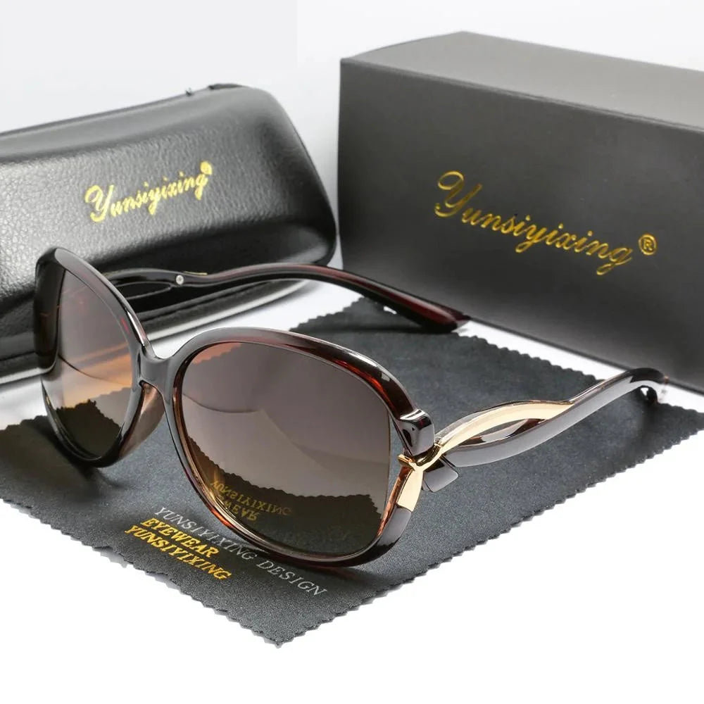  Women's Butterfly Style Polarized UV400 Mirror Driving Travel Sunglasses - Women Sunglasses - DYAVOR® 