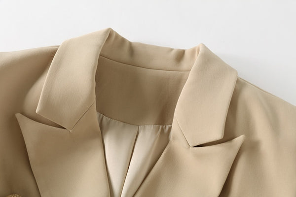  'Leosoxs' Beige Blazer -  - DYAVOR® 