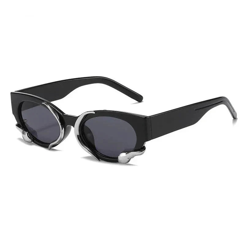  Luxury Rectangle Punk Style Snake Decor Eyewear Sunglasses for Women - Women Sunglasses - DYAVOR® 