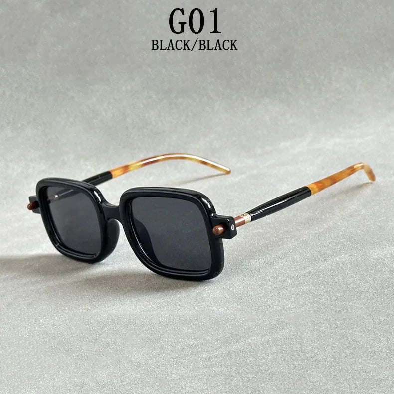  Vintage Blue Light Blocking Square Sunglasses for Men and Women - Unisex Sunglasses - DYAVOR® 