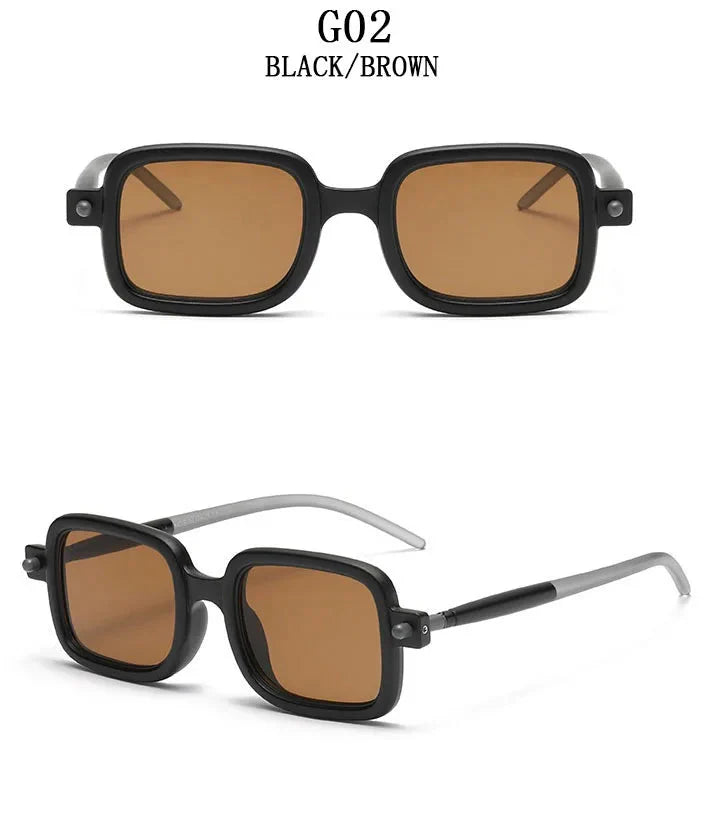  Vintage Blue Light Blocking Square Sunglasses for Men and Women - Unisex Sunglasses - DYAVOR® 