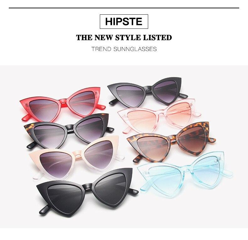  Retro Vintage Style Sexy Triangle Cat Eye Sunglasses for Women - Women Sunglasses - DYAVOR® 