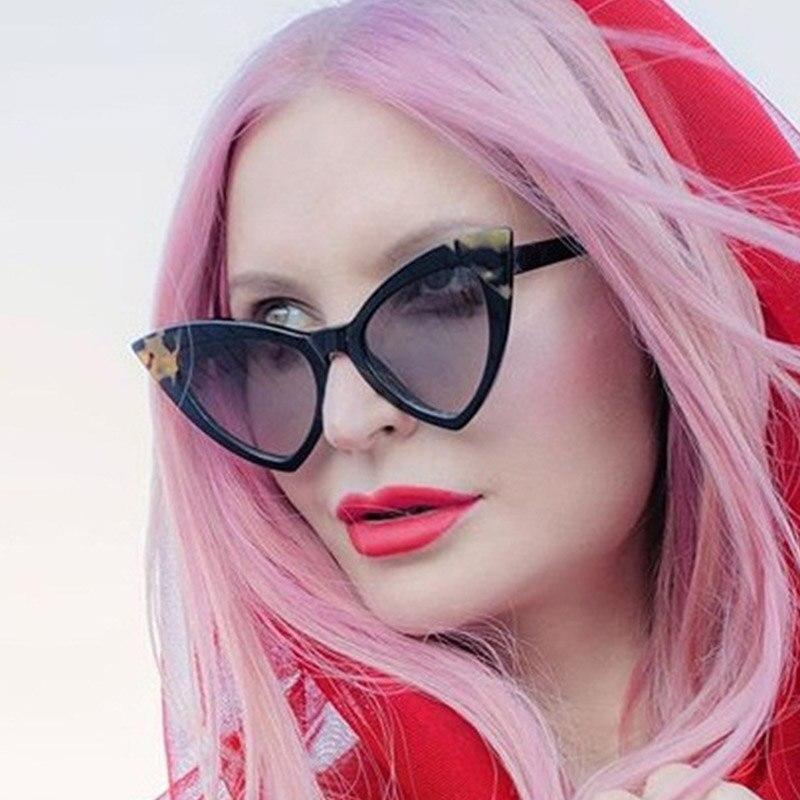  Retro Vintage Style Sexy Triangle Cat Eye Sunglasses for Women - Women Sunglasses - DYAVOR® 
